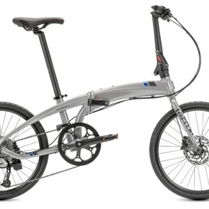TERN Faltrad "Verge D9" Mod. 24, Unisex, 20", gloss silver / grey / blue, 9-Gang SHIMANO "Alivio"
